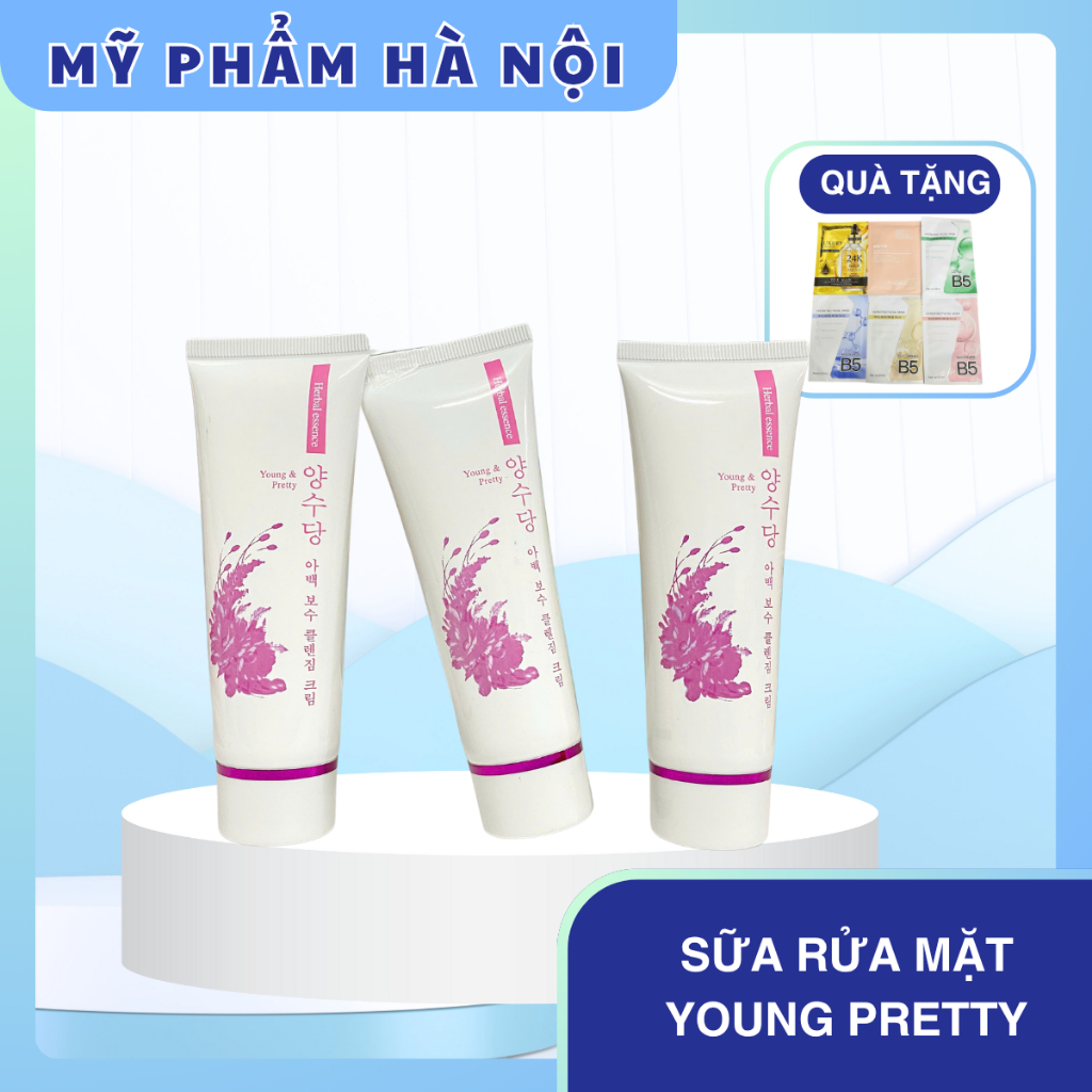 Sữa rửa mặt YOUNG PRETTY  làm sạch sâu, se khít lỗ chân lông Hàn Quốc [Chính Hãng]