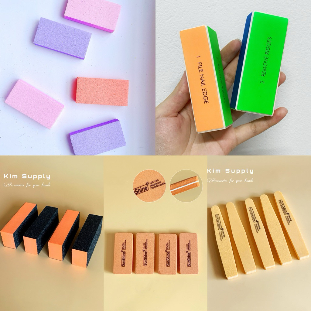 Lốc 10 Phao nhám mịn, buffer đánh móng