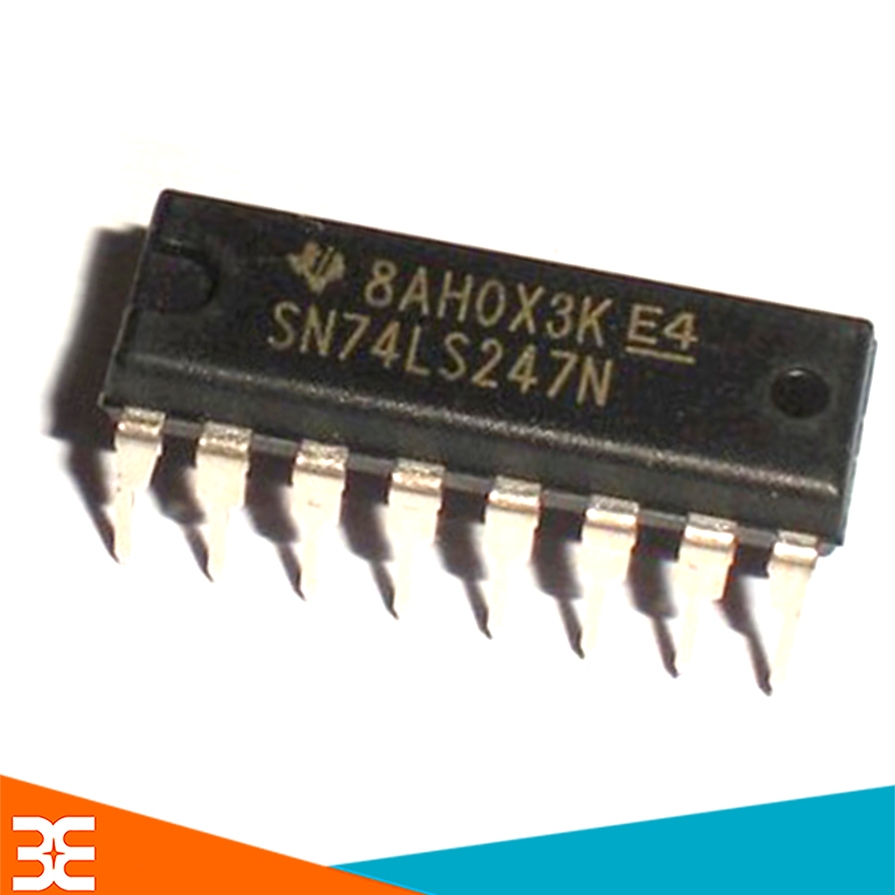 Vi mạch 74LS247 BCD to 7 Segment Decoder  Driver DIP16