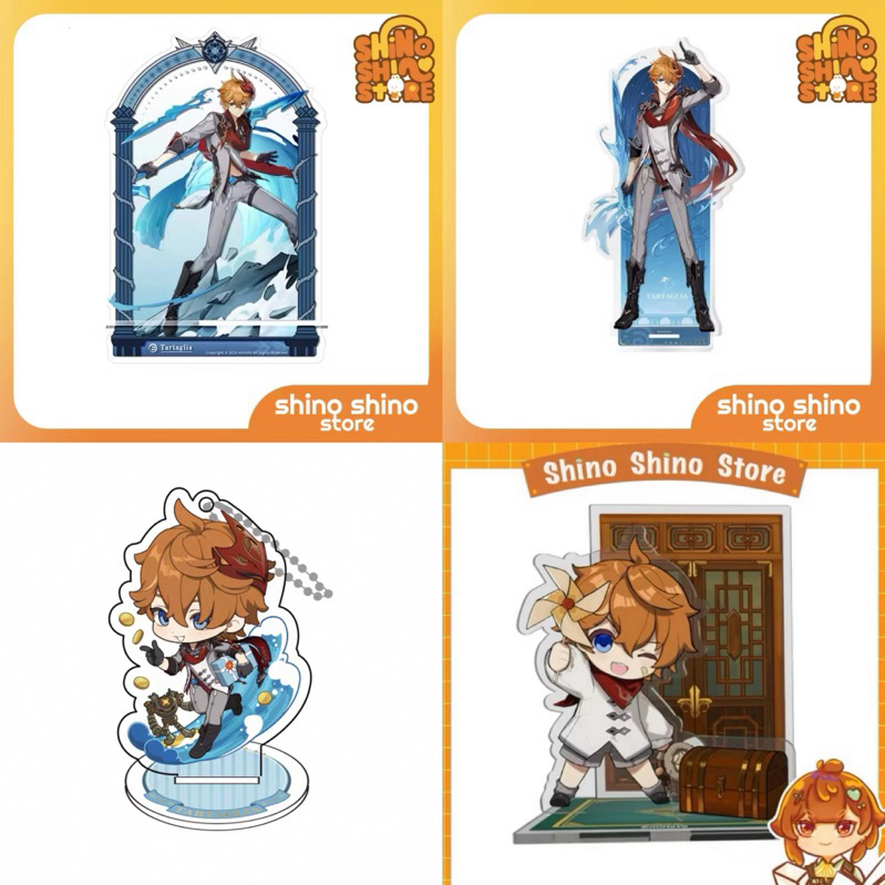 [có sẵn] mô hình standee acrylic holder TARTAGLIA chính hãng từ GENSHIN official shop