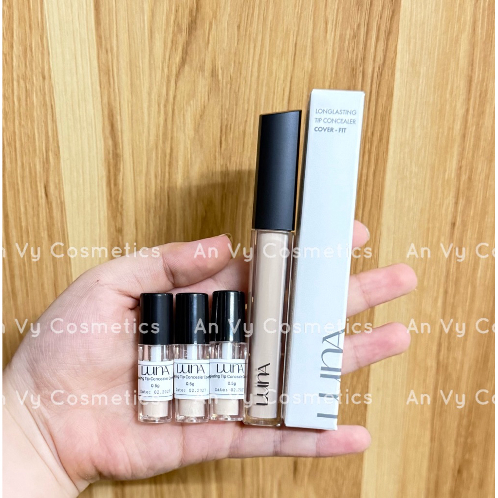 [Chiết] Che khuyết điểm Luna Longlasting Tip Concealer Cover - Fit chiết 0.5g | Che khuyết điểm luna chiết