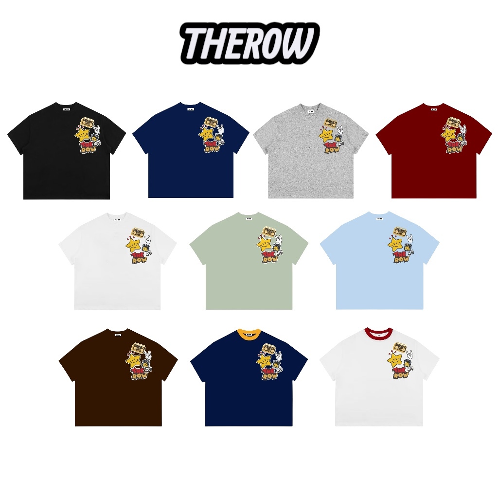 Áo Thun Boxy Local Brand THEROW Tay Ngắn Cotton 250gsm 
