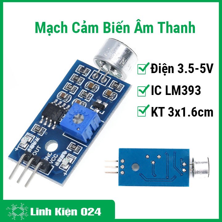 Module Mạch Cảm Biến Âm Thanh