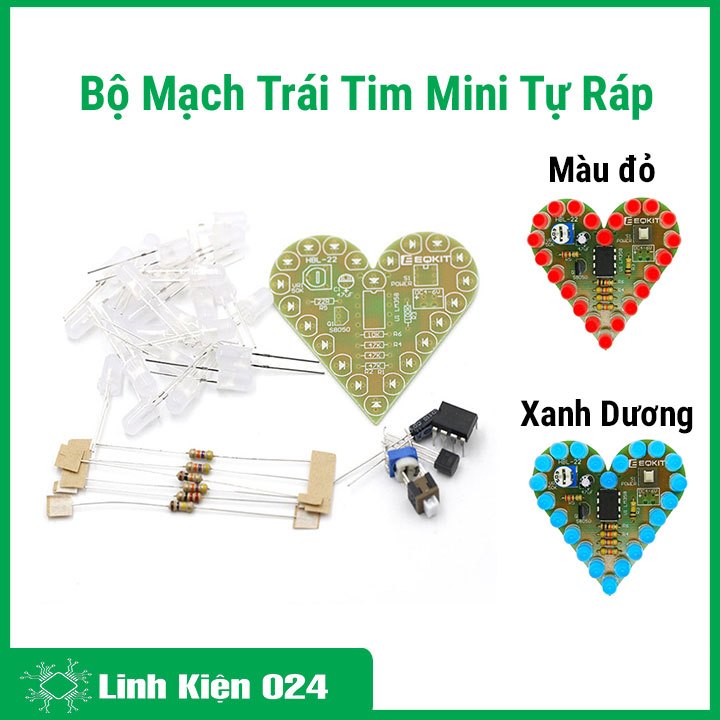 Bộ mạch trái tim mini tự lắp ráp