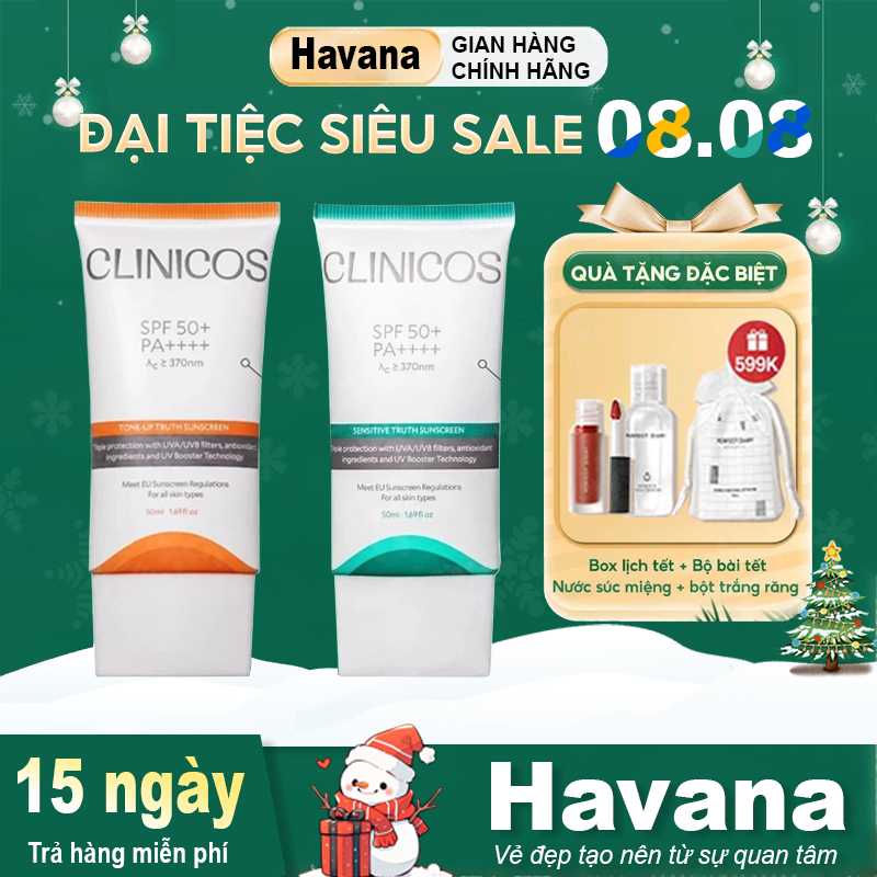 Kem Chống Nắng Clinicos Truth Sunscreen SPF50 PA++++ 50ml