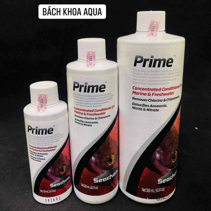 Dung dịch Seachem Prime chính hãng – xử lý nước máy bể cá thủy sinh