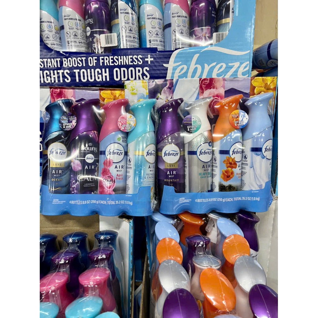 🇺🇸Sét  Xịt thơm phòng Febreze 250g x 4 chai
