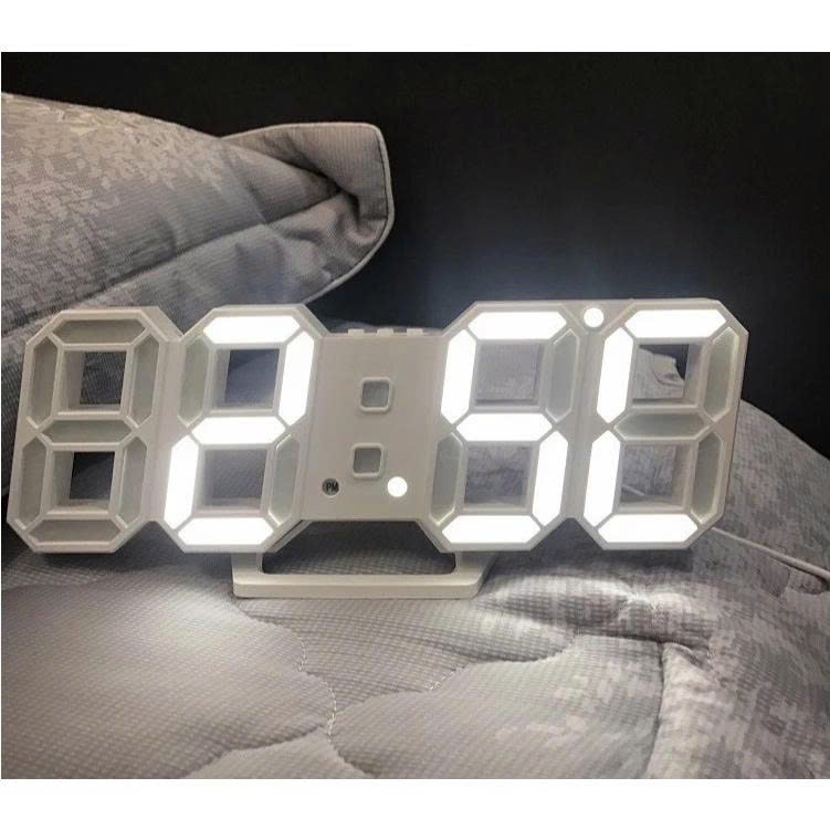 Đồng Hồ LED 3D Đa Sắc Kỹ Thuật Số Để Bàn Treo Tường Decor