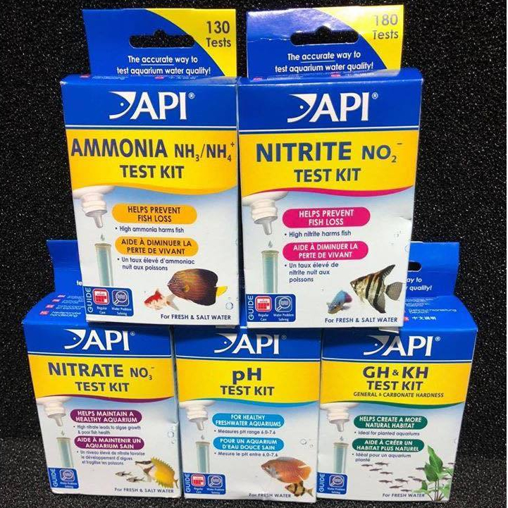 Bộ test nước API Test Kit – đầy đủ loại kiểm tra pH, NO2, NO3, NH3, GH, KH cho hồ cá cảnh, thủy sinh