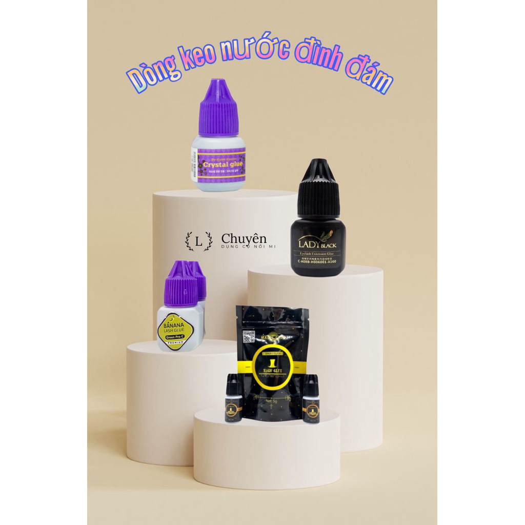 K e o Crytal GLUE_K e o Nối Mi Tốc Độ Khô Chuẩn_Chất K e o Độ Bền Cao_Lannoimi_Lannoimi6666