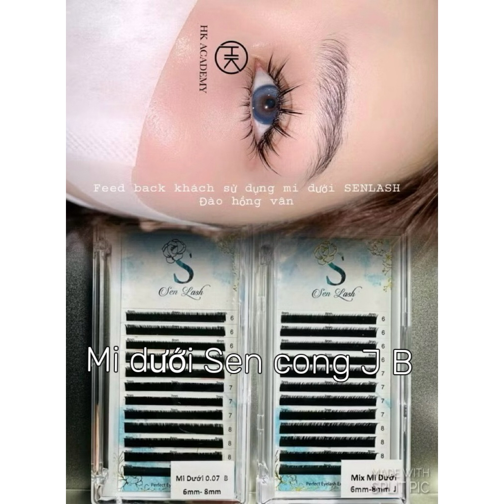 Mi dưới sen lash sz 6 7 8 mm