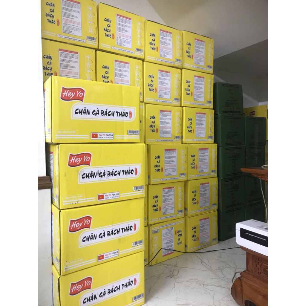 sỉ 1 thùng chân gà bách thảo heyo 160 cái