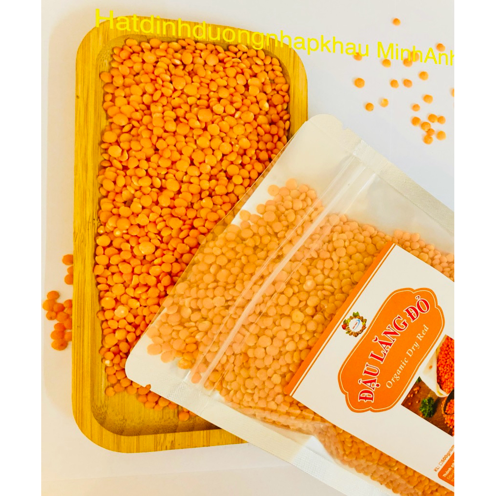 1kg Đậu lăng đỏ hữu cơ Canada