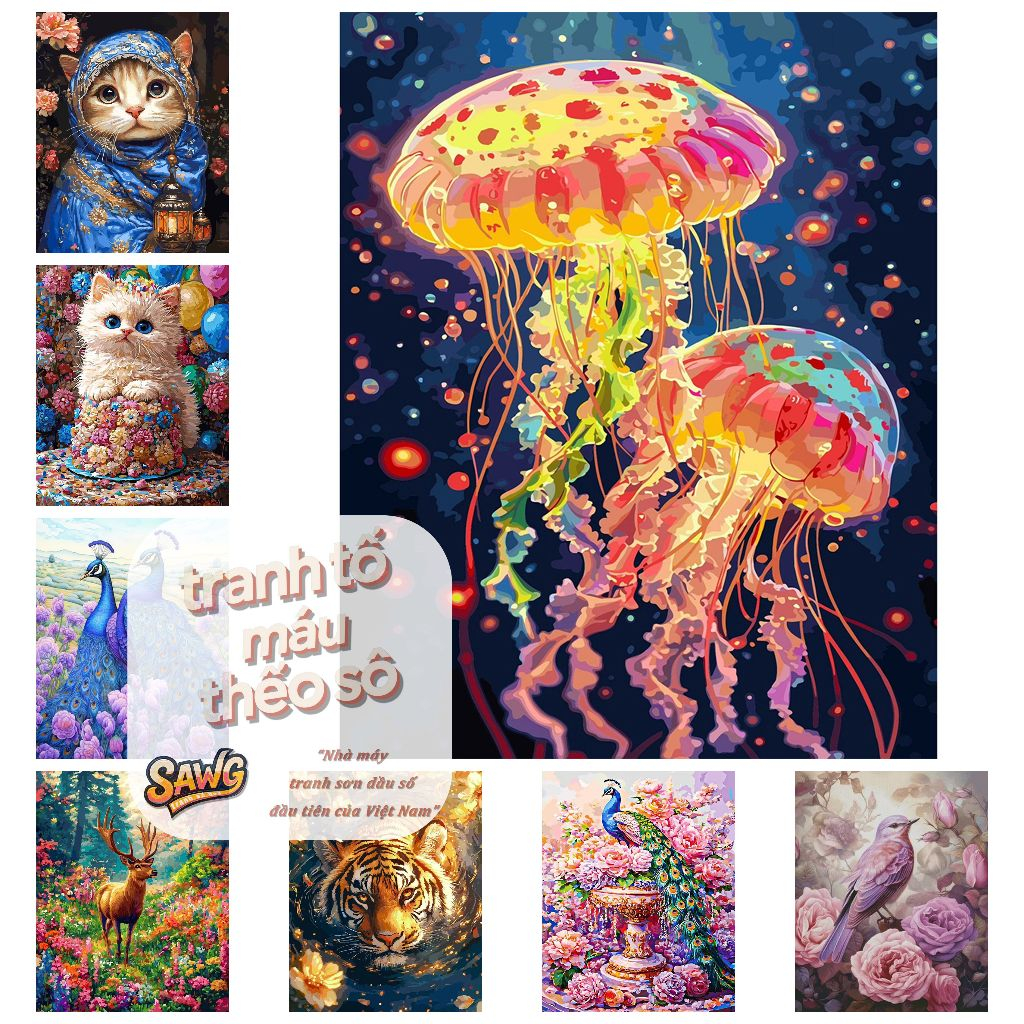 Sawg-32*40/40*50-[Có khung]-Bộ sưu tập-tranh số hoá-tranh tô màu theo số-tranh tô màu số hoá-tranh số hoá tô màu-