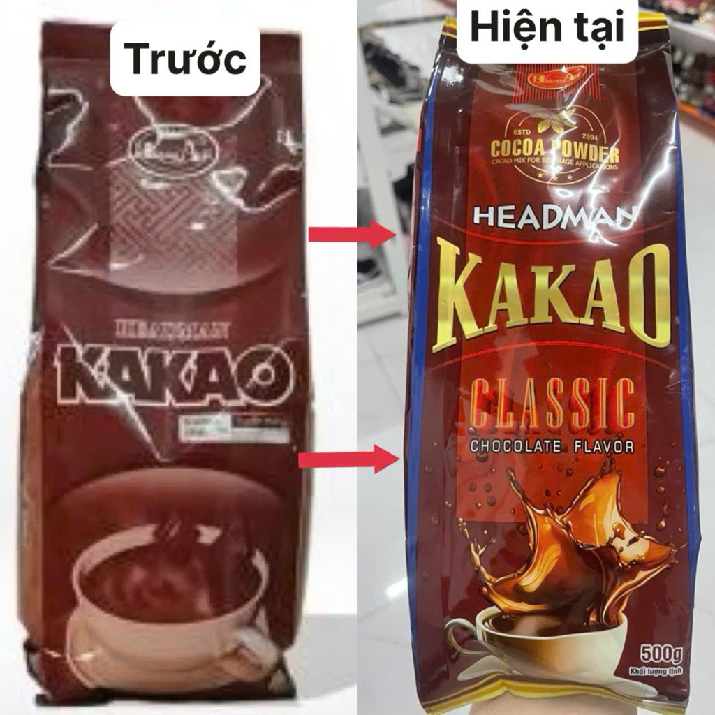 Bột cacao Hoàng Ánh gói 500gr (bao bì mới)