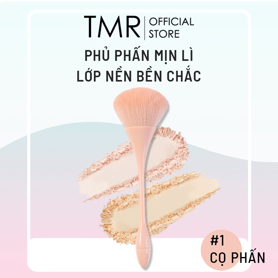 Cọ Đào Phủ Phấn TMR Peach Powder Brush, lông cọ mềm mượt cao cấp, tạo nét tự nhiên mỏng mịn