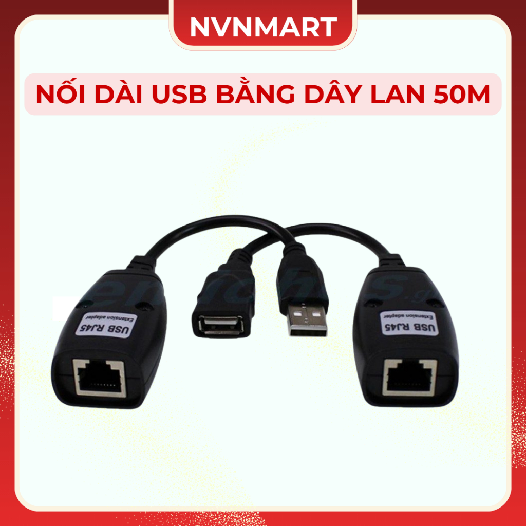 USB Extender 50M (Nối dài USB bằng dây LAN 50m)