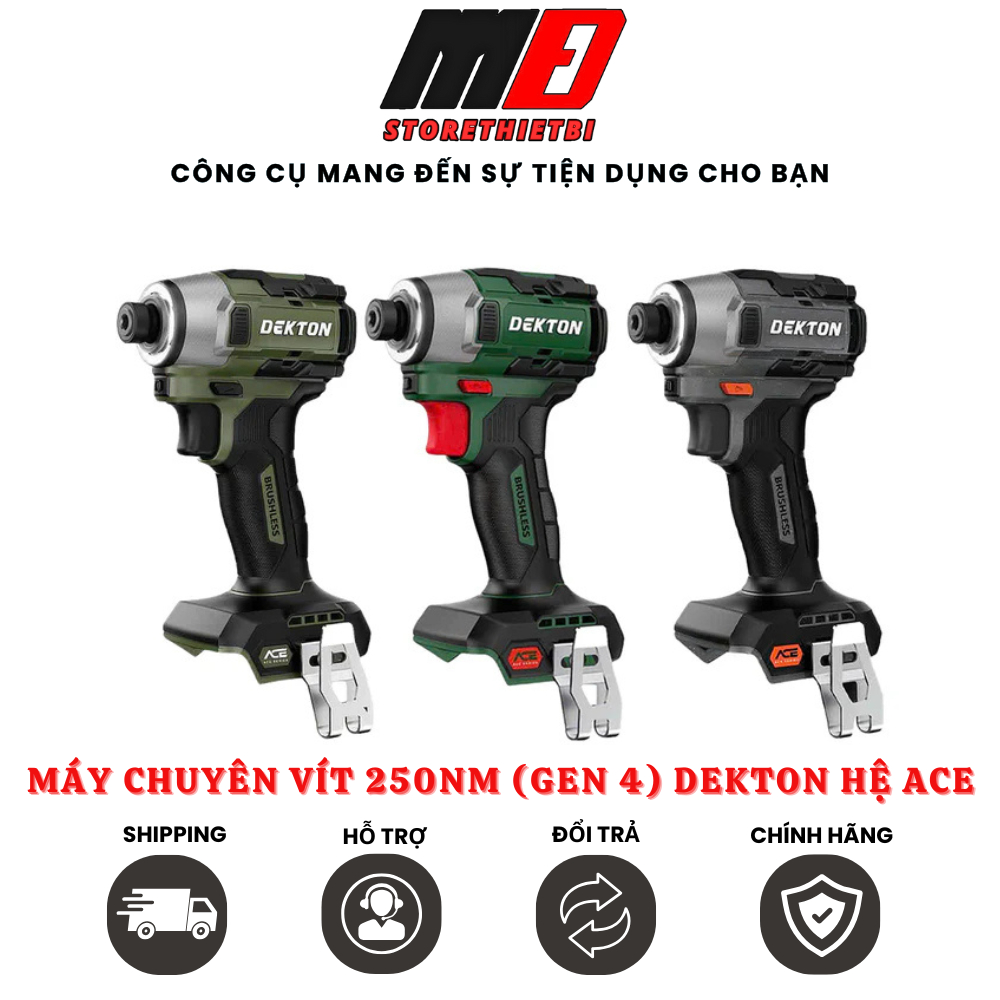 (Gen 4) Chuyên Vít 250Nm DEKTON M21-CV250Promax Hệ ACE Bảo Hành Chính Hãng 12 Tháng