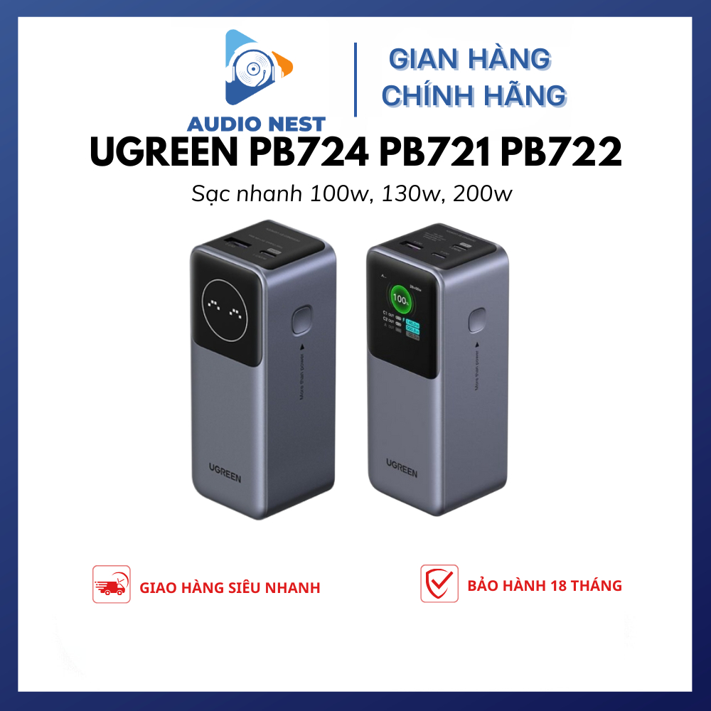 Sạc Nhanh Ugreen Full Model Pb724 Pb721 Pb722 - Bảo Hành 12 Tháng