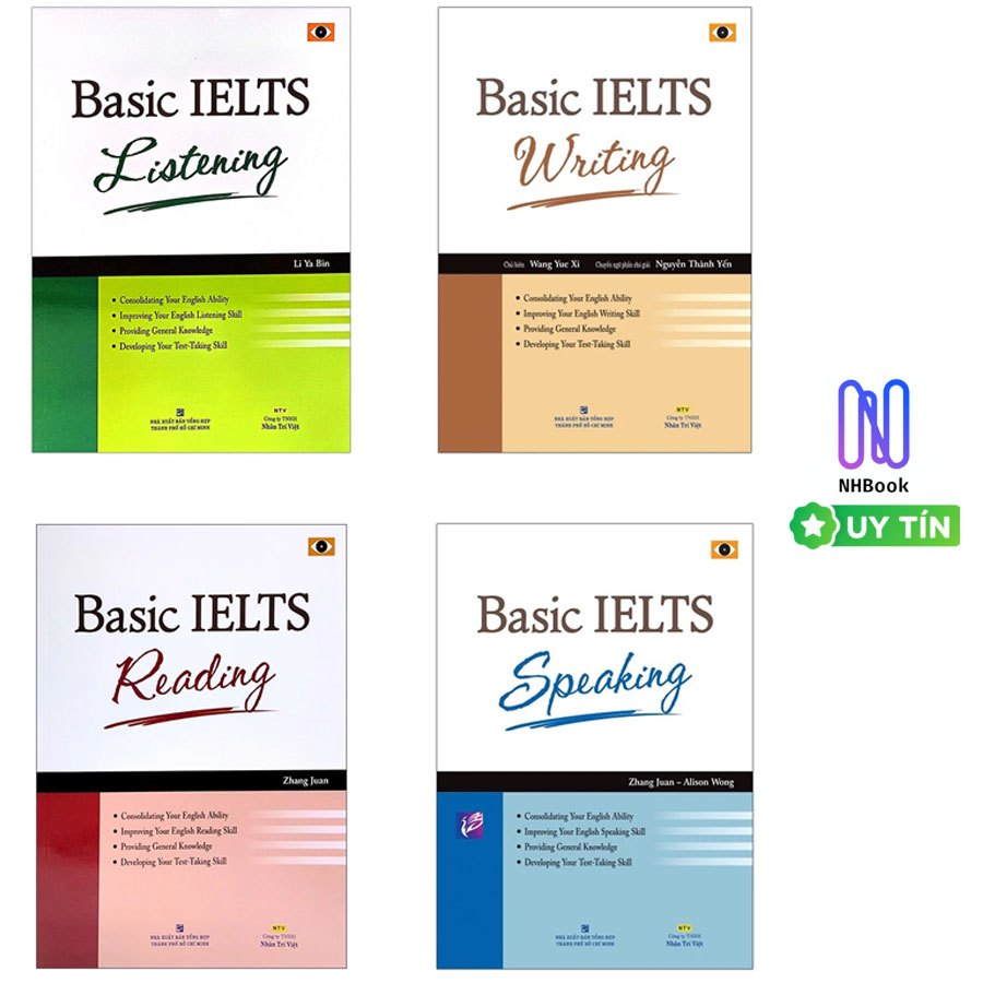 Sách - Basic IELTS Reading + Listening + Writing + Speaking (lẻ tùy chọn) - NTV