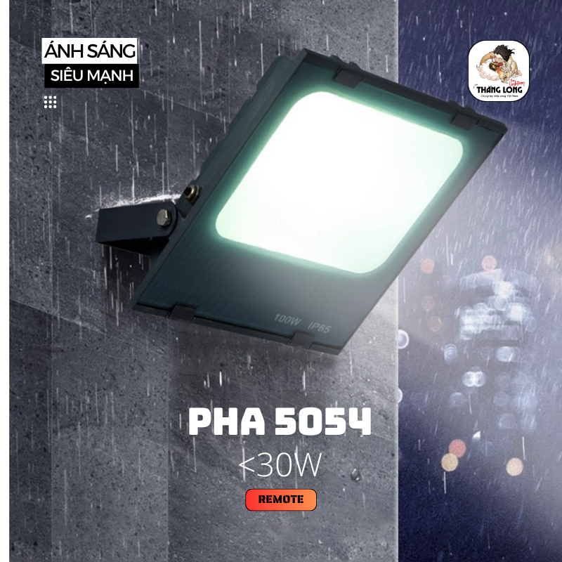Bộ đèn Pha COB 5054 (by MD Led Lighting), (công suất: 10W/20W/30W), (có remote đổi màu)