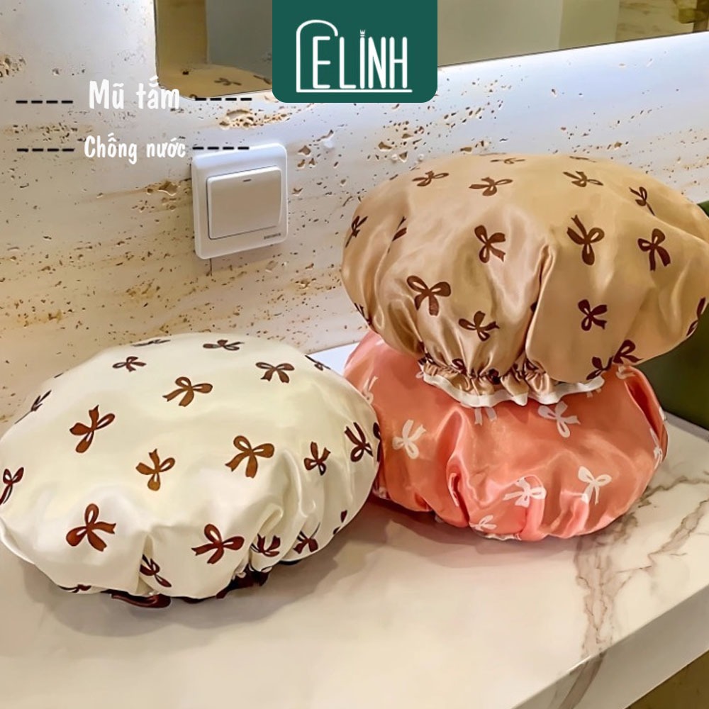 Mũ Tắm Gia Đình 2 Lớp Chống Nước Tuyệt Đối, Ngăn Tóc Ướt, Bám Dầu Mỡ, Khói Bếp | Bền Đẹp.