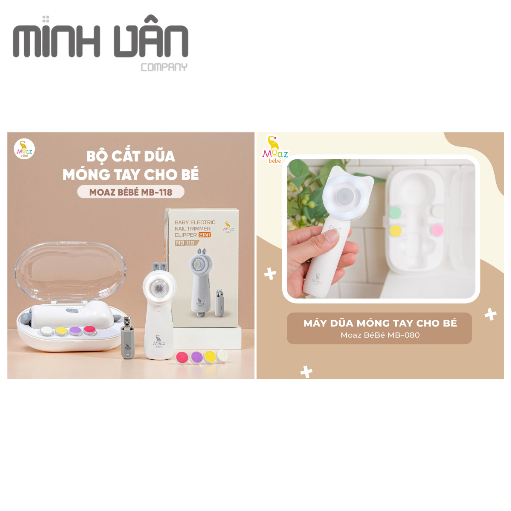 BỘ CẮT DŨA MÓNG TAY CHO BÉ MOAZ BÉBÉ