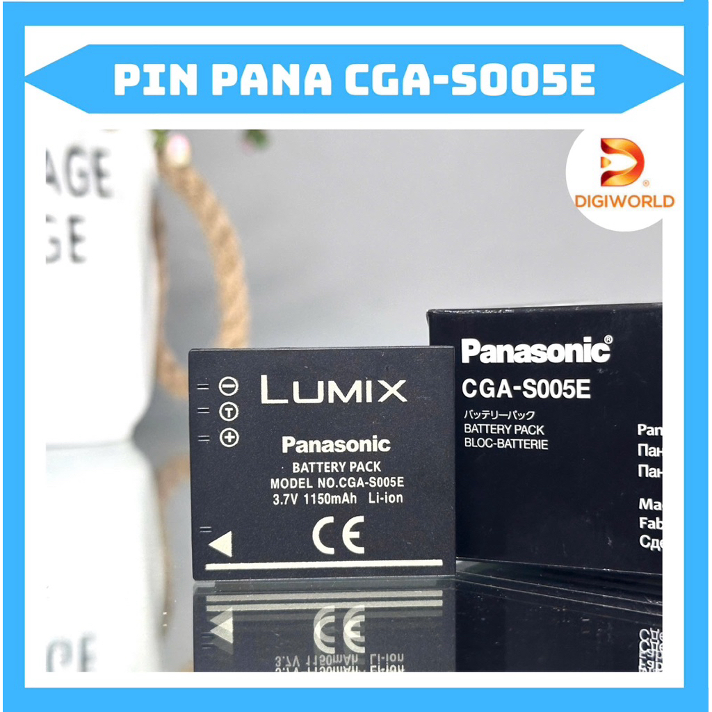 Pin Panasonic S005 tương thích FX01 / FX07 / FX3 / DMC-FX8 / DMC-FX9 / DMC-FX10 / DMC-FX50 / DMC-LX1 / DMC-LX2