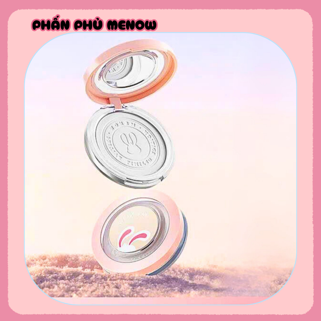 [ MENOW ] Phấn Phủ nén kiềm dầu, chống nước, che phủ hoàn hảo MENOW Rabit Compact Powder 8.5g