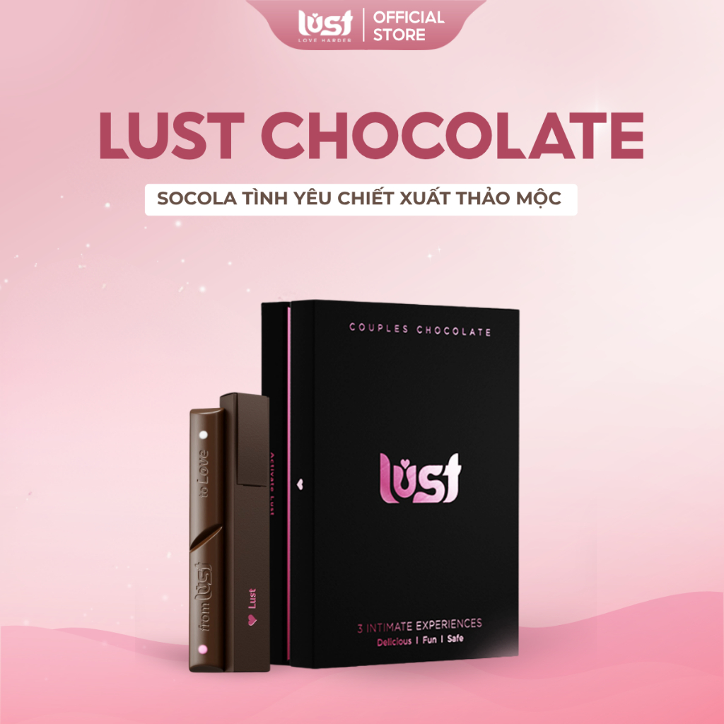 (Kho HN) Lust Chocolate Hộp 3 Thanh l Quà Tặng Valentine Cặp Đôi Độc Đáo