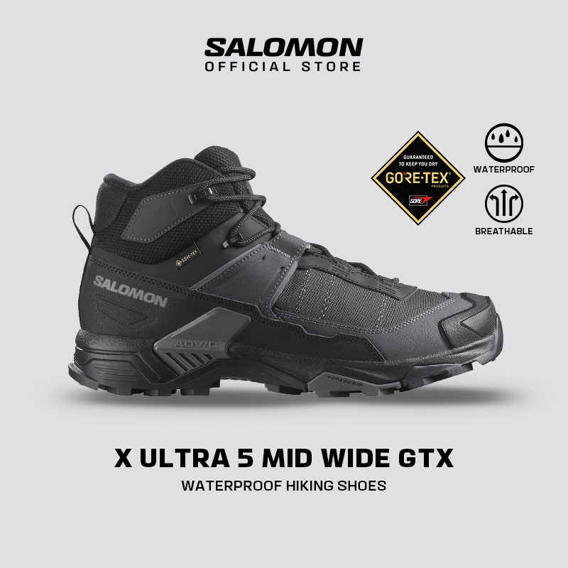 Salomon Shoes X Ultra 5 Mid Wide Gore‑Tex Giày Hiking Nam L47755400