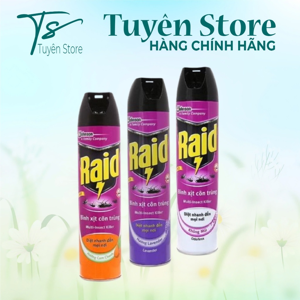 Bình xịt côn trùng Raid Chai 520ml