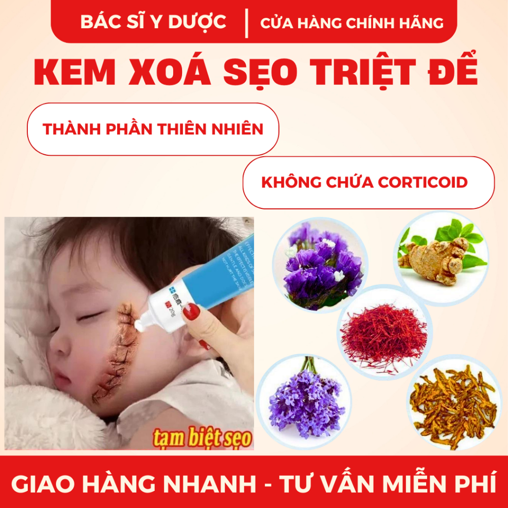 [Loại bỏ sẹo triệt để] Kem xóa sẹo nhanh chóng, vết sẹo trầy xước, vết bỏng, vết thương sau phẫu thuật, vết rạn da tăng