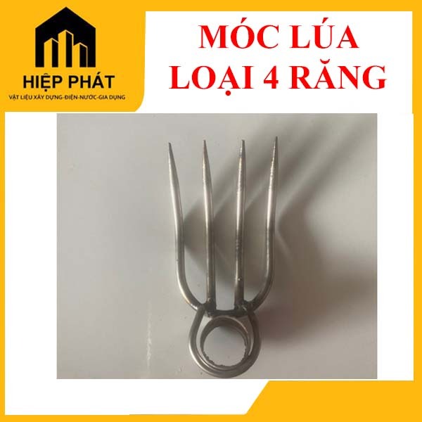 Móc Dặm lúa, móc tỉa lúa, móc lúa làm bằng inox loại 4 răng, 3 răng