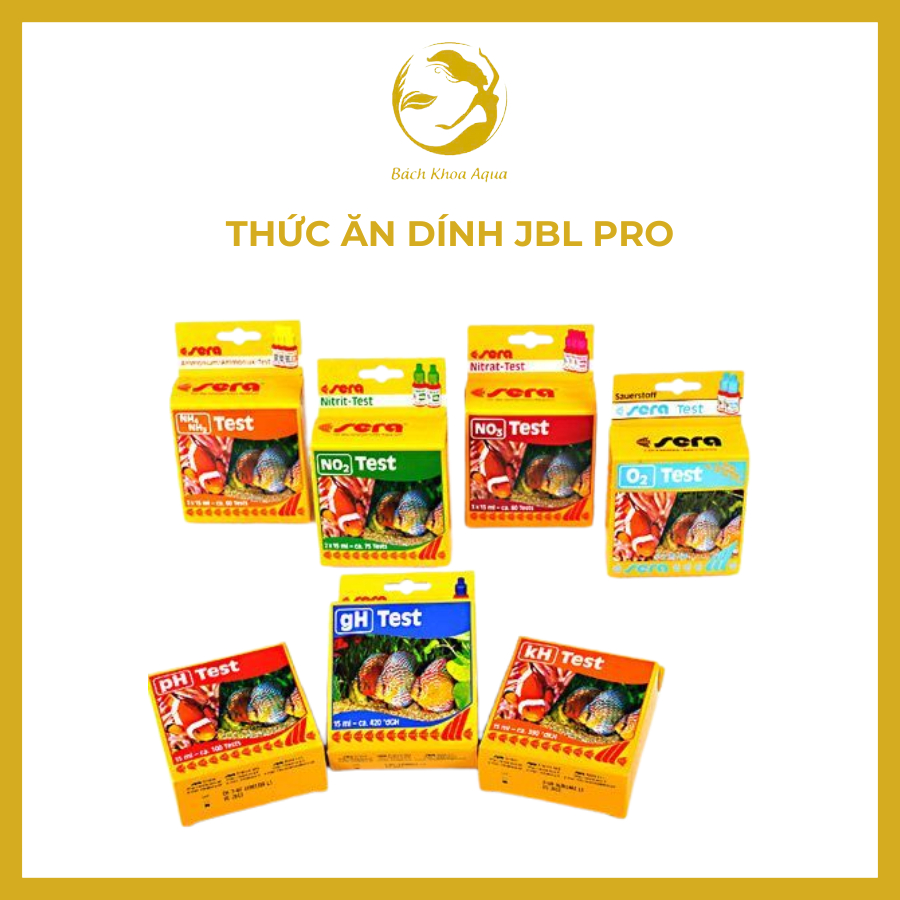 Bộ test nước Sera – 7 chỉ số dành cho bể cá cảnh, thủy sinh, giúp theo dõi chất lượng nước