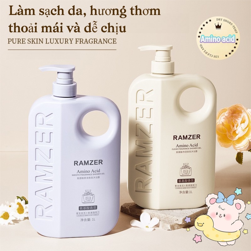 [Choice] Sữa Tắm RAMZER FM3-0022-1 Hương Nước Hoa Amino Acid 2in1 1000ml siêu thơm và lưu hương