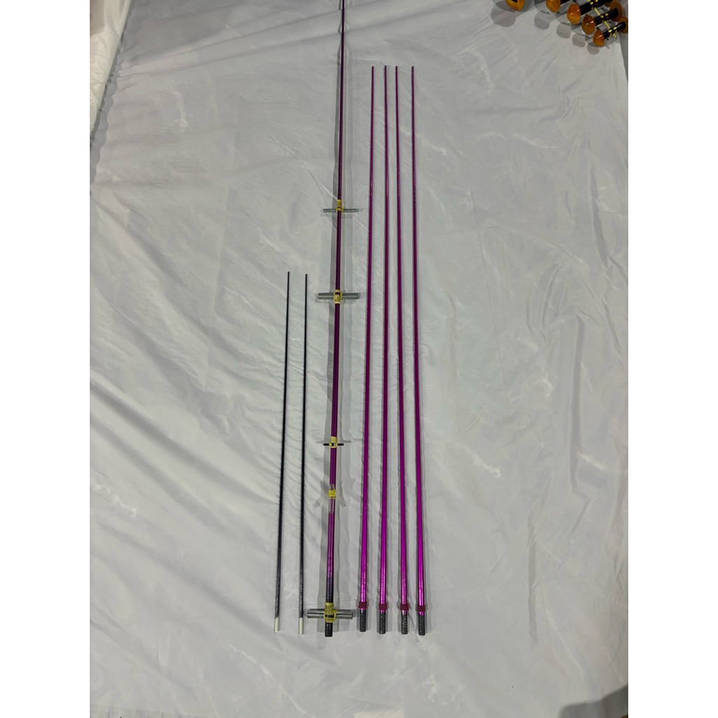 combo khung diều 2m đuôi cá TÍM VÍP không có áo ...../