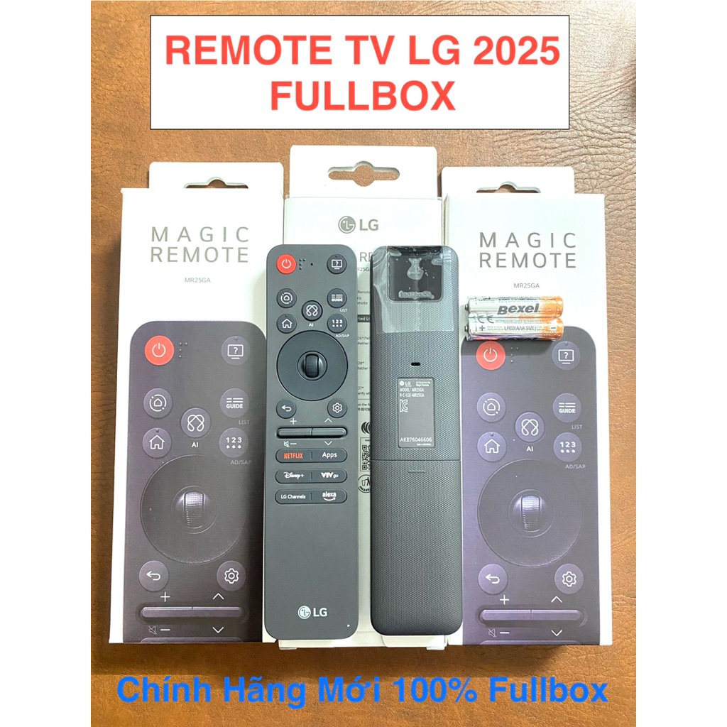 Remote Tivi LG 2025, Điều Khiển Tivi LG MR25 Chính Hãng