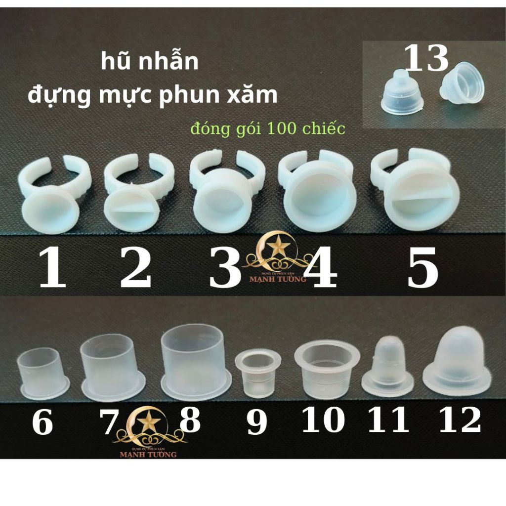 chum đựng mực silicon 100 chiếc