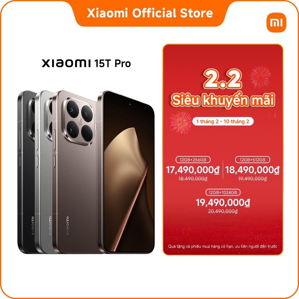 Xiaomi 15T Pro | Ống kính tele Leica 5x Pro, Chụp ảnh Spotlight | Thiết kế thân máy bo tròn thanh lịch