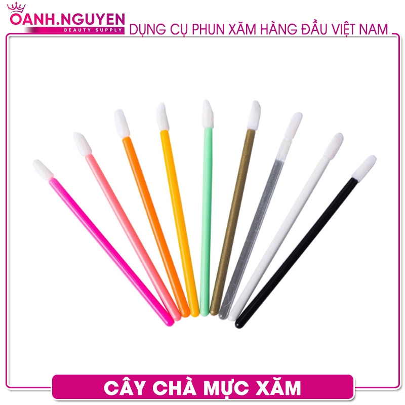 Combo 5 Túi Cây Chà Mực Phun Xăm – Điêu Khắc Lông Mày | Sạch Sẽ, Tiện Dụng, Chuyên Nghiệp
