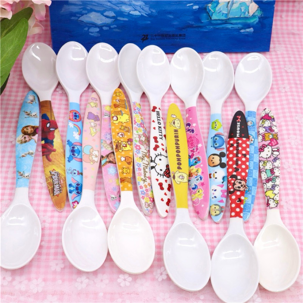 Muỗng thìa Hello Kitty, Doraemon, Doremon, Melody, Spider Man