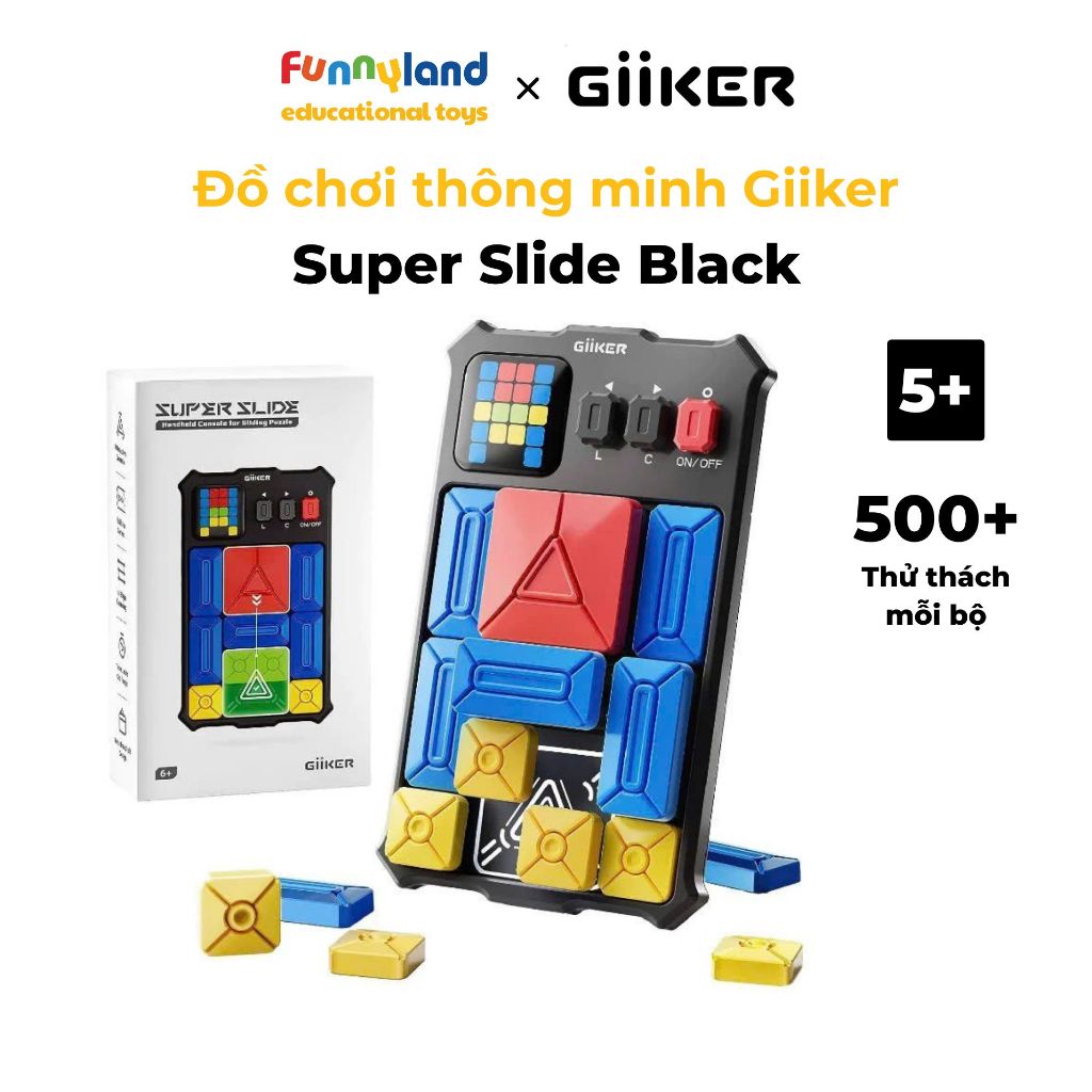 Đồ chơi công nghệ xếp hình nam châm cảm ứng thông minh Giiker Super Slide