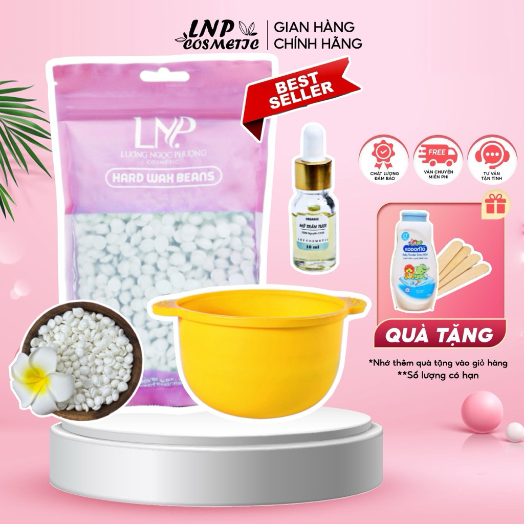 Combo sáp wax lông [ TẶNG 10ML MỠ TRĂN ] 100g sáp dừa wax lông và chén silicon tặng 10ml mỡ trăn giúp triệt lông bikini