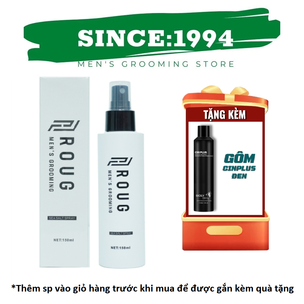 XỊT PHỒNG ROUG | Xịt tạo phồng tóc Roug Sea Salt Spray 150ml - Singapore