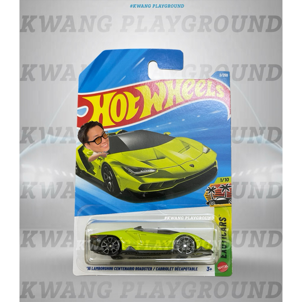 Kwang Playground - Xe mô hình Hot Wheels basic '16 Lamborghini Centenario Roadster (xanh) - Case F 2026
