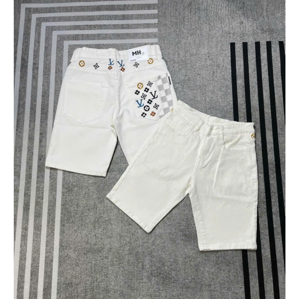 Quần short jean nam vải denim rách form nhẹ phối loang rất đẹp mẫu mới cao cấp PVT FASHION