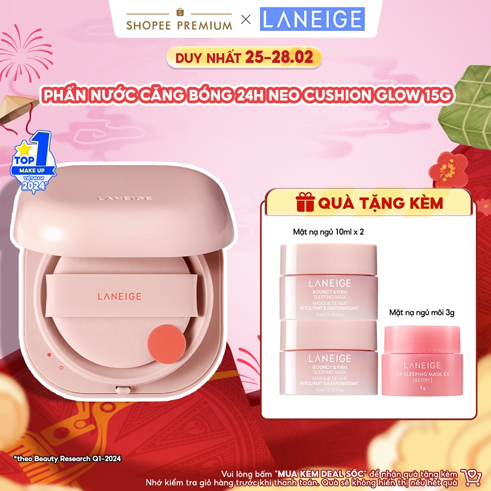 Phấn Nước Che Khuyết Điểm Laneige Neo Cushion Glow 15G SPF 46 PA++