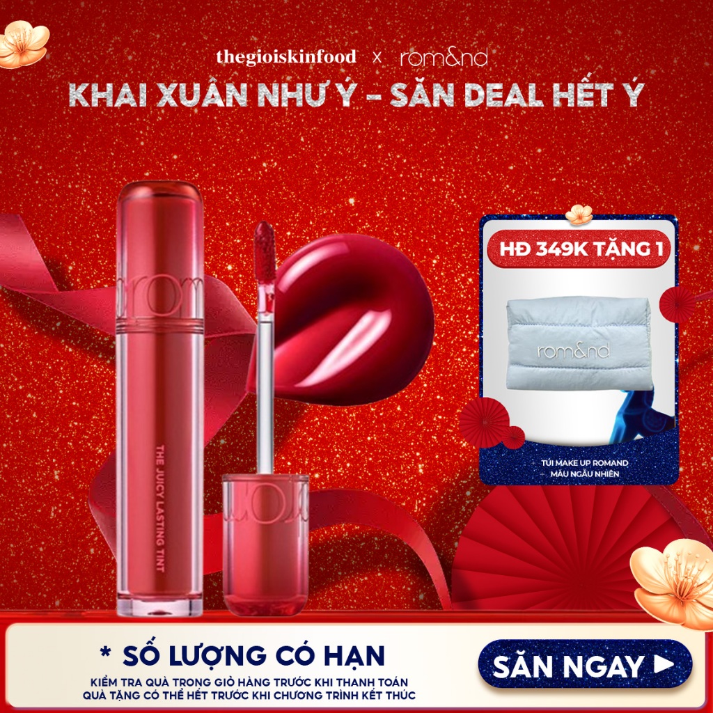 Son tint Romand căng bóng The Juicy Lasting Tint ThegioiSkinfood
