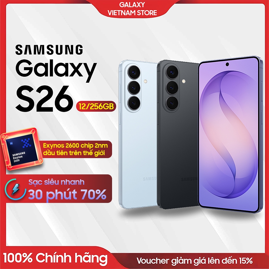 Điện thoại Samsung Galaxy S26 5G 12/256GB - Bảo hành toàn quốc